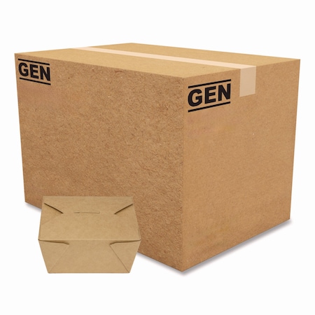 Gen Reclosable Kraft Take-Out Box, 30 oz, Paper, 450PK KS10120